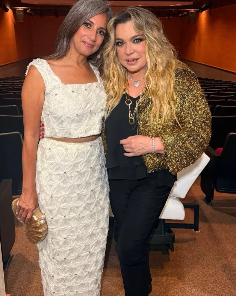 Teri Rosado with Ednita Nazario. Photograph courtesy of Teri Rosado.