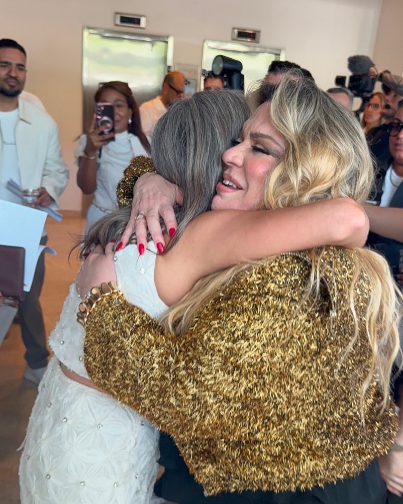 Teri Rosado and Ednita Nazario after the ceremony. Photograph courtesy of Teri Rosado.